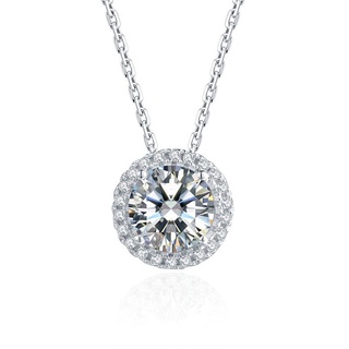 Silver 925 D / VVS1 Moissanite pendant 1ct/0.5ct