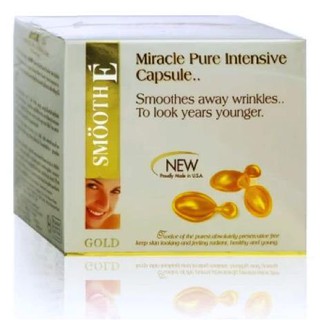 Smooth E GOLD Miracle Pure Intensive 12capsules สมูทอี โกลด์ มิราเคิล แคปซูล เซรั่มบริสุทธิเข้มข้น 12แคปซูล