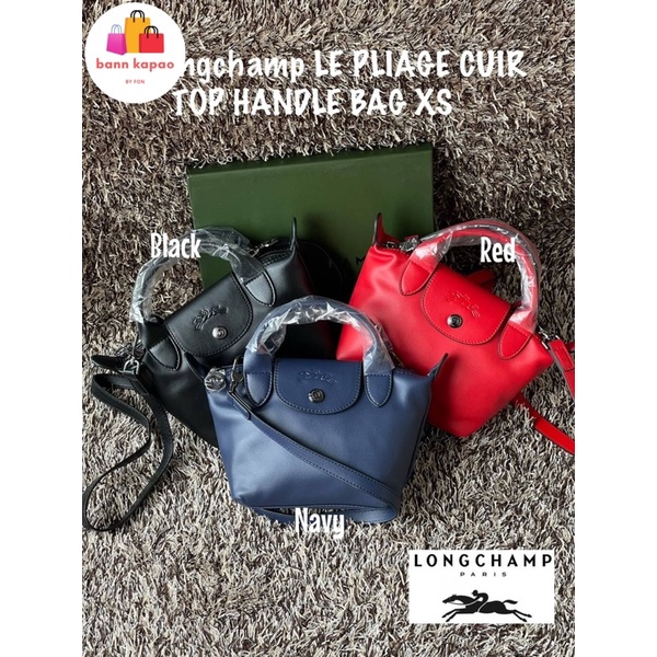 💕 Longchamp LE PLIAGE CUIR TOP HANDLE BAG XS