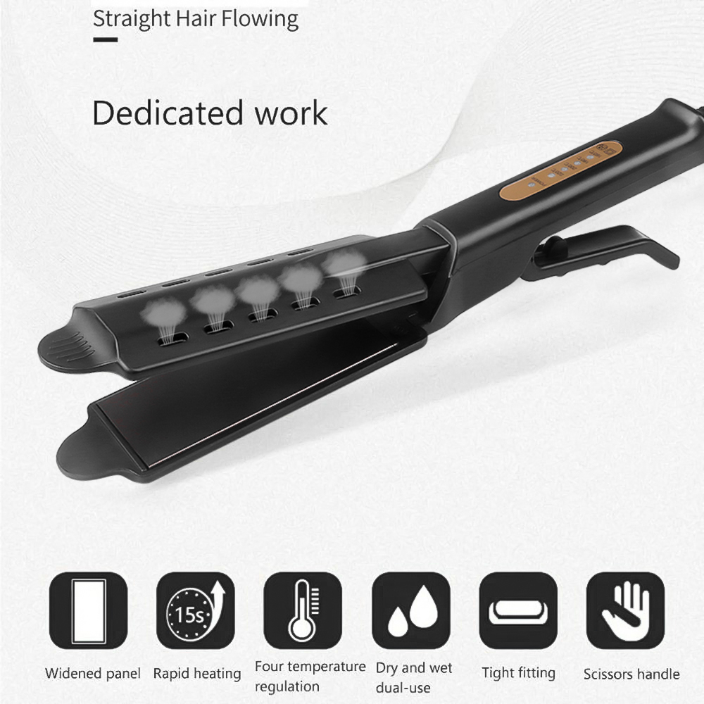 Hair Straightener FourGear Temperature Adjustment Ceramic Tourmaline Ionic Flat Iron Hair