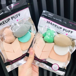 1033 ฟองน้ำแต่งหน้าเกลี่ยรองพื้น MAKEUP PUFF หลากหลายแบบ ฟองน้ำแต่งหน้า สำหรับลงรองพื้น แป้งพัฟฟองน้ำ🥚