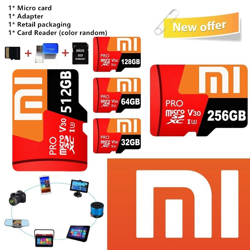 Xiaomi 32gb-256 GB Micro SD Micro SD SDHC Card Class 10 UHS-1
