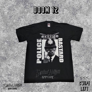 เสื้อผ้าผชเสื้อยืด พิมพ์ลาย Doom POLICE BSTARD สไตล์พังก์S-5XL