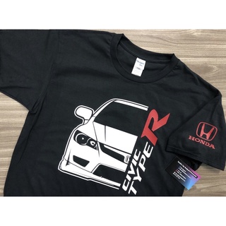 [COD]เสื้อยืดลําลอง แขนสั้น พิมพ์ลาย Honda Civic FD FD2R TYPE R สีดํา สําหรับผู้ชาย 309950S-5XL