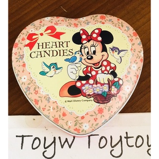 มือสอง กล่องโลหะ กล่องสังกะสี รูปหัวใจ Minnie Tokyo Disneyland ของแท้จากญี่ปุ่น จัดระเบียบของใช้ ของรักษ์