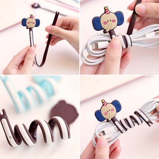 🎈 Cartoon Cord Holder 🎈 ที่เก็บสายลายการ์ตูน ที่พันสายโทรศัพท์ ที่พันสายไฟ ที่พันสายชาร์จ ที่พันสายหูฟัง