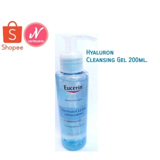 Eucerin Hyaluron Cleansing gel 200ml. เจลล้างหน้าสูตรไฮยาลูรอน
