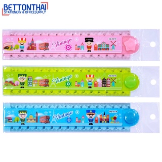 BT D-0218 Folding ruler 30 CM ไม้บรรทัดพับได้ 30 cm.ลายแฟนซี คละสี 1 ชิ้น ไม้บรรทัด ไม้บรรทัดสุดเก๋ เครื่องเขียน