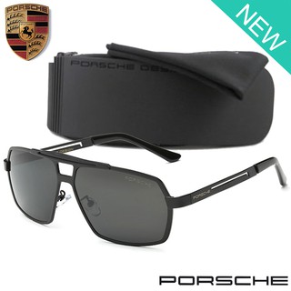 Polarized แว่นกันแดด แฟชั่น รุ่น PORSCHE UV 8515 C-1 สีดำ เลนส์โพลาไรซ์ ขาข้อต่อ พลาสติก พีซี เกรด เอ แว่นตา Sunglasses