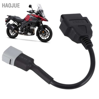 Haojue 6Pin Obd2 อะแดปเตอร์วินิจฉัยเปลี่ยนเหมาะสําหรับ Suzuki Gsx‐R 1000/1000R/125