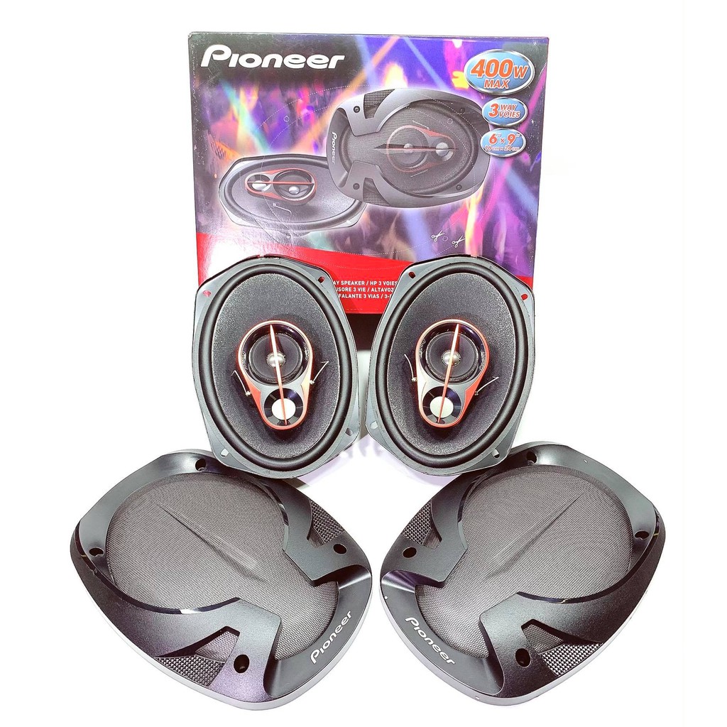 ลำโพงแกนร่วมติดรถยนต์ ขนาด 6x9" 3 ทาง ยี้ห้อ Pioneer ( ไพโอเนียร์ ) รุ่น TS - R6951S 400W Max
