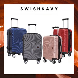 SWISHNAVY กระเป๋าเดินทางล้อลาก รุ่น 9316 ขนาด 20/24 นิ้ว วัสดุ ABS แข็งแรง น้ำหนักเบา กันน้ำ