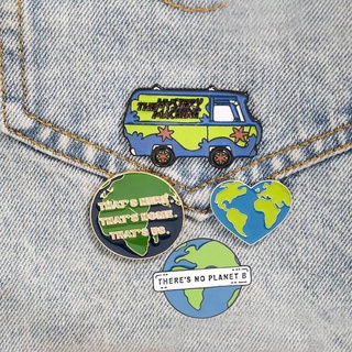 เข็มกลัด / หมุดโลหะ เซ็ตรักสิ่งแวดล้อม Environmental Pin Set 🚎🌍💚