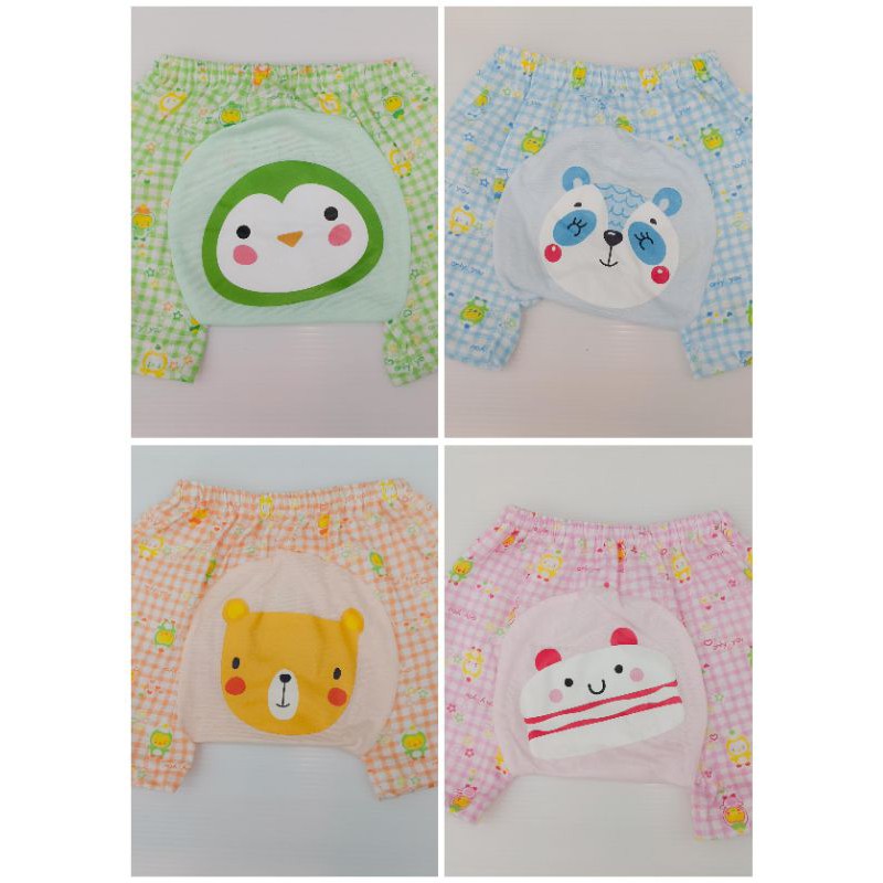 กางเกงขาสั้นต่อเป้า พิมพ์ก้นลายสัตว์ ไซส์ M