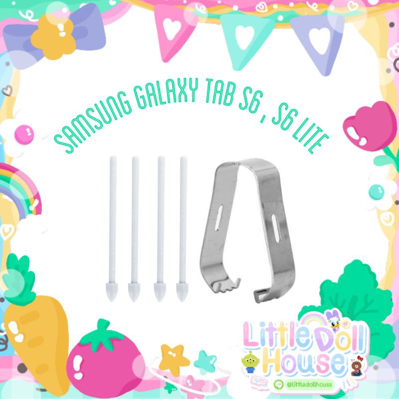 พร้อมส่ง หัวปากกา spen Galaxy Tab S6 , Tab S6 Lite , TAB S7 ชุดละ 4 หัว มีตัวคีบเปลี่ยนหัวปากกา p610