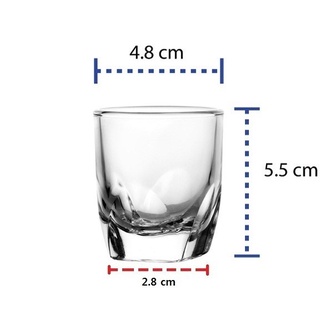 🥃Wipwapwally🥃แก้วช๊อต เป๊กใส ก้นหนา ขนาดเล็ก ไหว้พระ ค็อกเทล วิสกี้ โซจู วอสก้า เหล้า