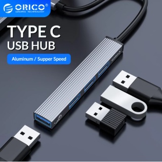 ORICO Aluminum Type C HUB 4 Port USB 3.0 2.0 Ultra Slim Portable Splitter Card Reader Adapter Station For Computer