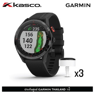 GARMIN APPROACH S62/CT10 Bundle นาฬิกากอล์ฟระดับพรีเมี่ยมระบบ GPS + Approach CT10(3pcs.) เซ็นเซอร์ติดตามไม้กอล์ฟ