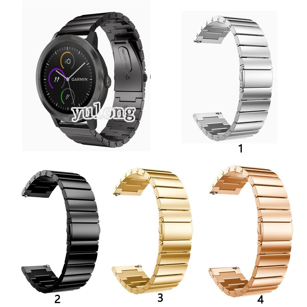 สายนาฬิกาข้อมือ สเตนเลส สําหรับ Garmin Vivoactive 3 Music