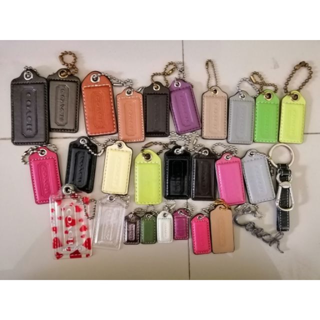 Size S/M/L/XL Tag ป้ายแท๊คห้อยกระเป๋า Tag Coach รุ่นเก่า  ครบทุก Size ของแท้ Hangtag Keychain Keyrin