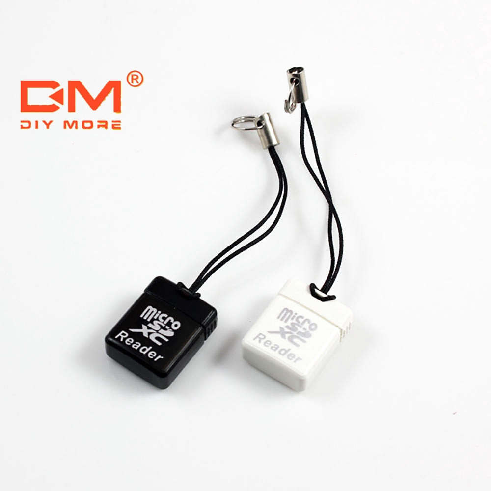 DIYMORE อะแดปเตอร์เครื่องอ่านการ์ดหน่วยความจำมินิ TF ความเร็วสูง USB2.0 Micro SD XC แบบพกพา