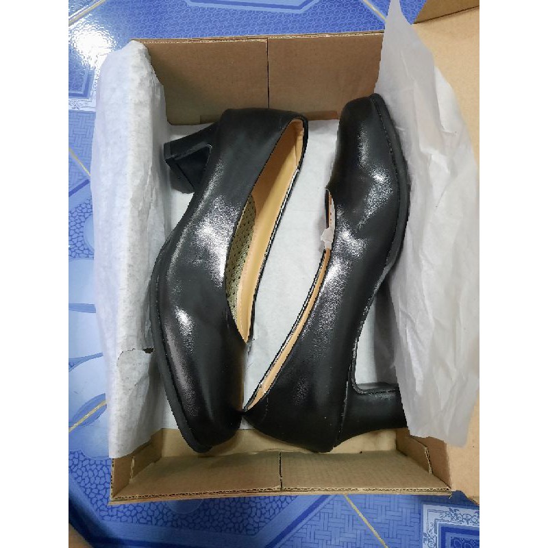 รองเท้าคัทชู สีดำ ยี่ห้อ popteen