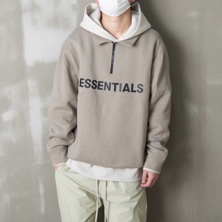 FOG FEAR OF GOD (คาเมล S/ขาว XL พร้อมส่ง) Essentials 3M Reflective hoodie เสื้อกันหนาว (มีรูปถ่ายและวีดีโอสินค้าจริง)