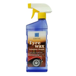 Car care solution TIRE WAX CHINTHE TYRE WAX 500MM Car accessories Hardware hand tools น้ำยาดูแลรถยนต์ น้ำยาเคลือบเงายางส