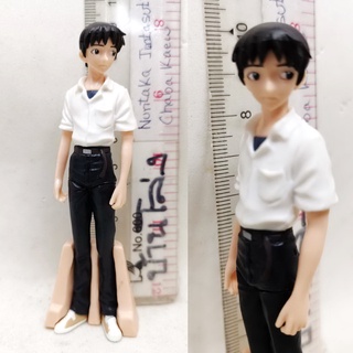 (แท้/กาชาปอง/มือ2) BANDAI EVANGELION SHINJI AKARI UNIFORM SUIT GASHAPON FIGURE