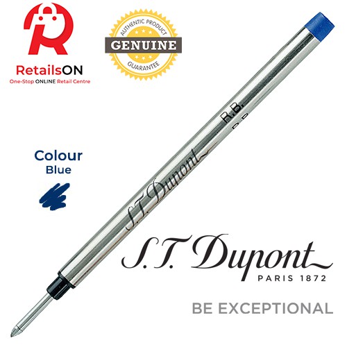 ST Dupont Refill Rollerball - Blue Roller ball Pen Refill สําหรับ ST Dupont Paris