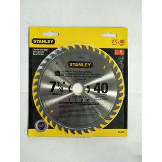 ใบเลื่อยวงเดือน 7 1/4" 40T STANLEY 20-521