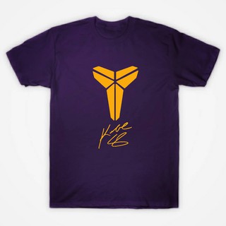 เสื้อยืดโลโก้ Kobe Bryant คุณภาพสูงผ้าฝ้ายแขนสั้นเสื้อผ้าเครื่องแต่งกาย $kB