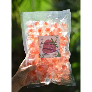 เยลลี่สอดใส้สตอเบอรี่น้ำหนัก 500 กรัม #StrawberryJelly