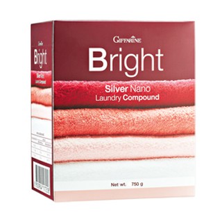 BRIGHT SILVER NANO LAUNDRY GIFFARINE 750g. ผงซักฟอก ไบรท์ ซิลเวอร์ นาโน กิฟฟารีน