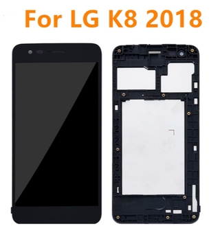 อะไหล่หน้าจอสัมผัส LCD แบบเปลี่ยน สําหรับ LG K8 2018 X210MA Aristo 2 Plus