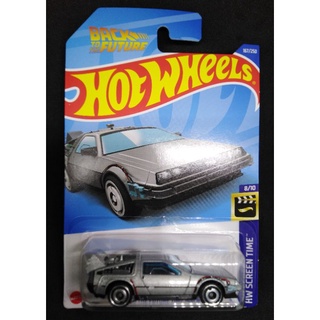 รถเหล็กรถโมเดล Hot Wheels​ Back To The Future Time Machine ใหม่ในแพ็ค