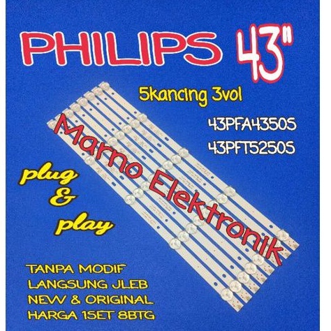 LANPU BL BACKLIGHT PHILIPS 43INH1 43PFA4350S/70 42PFT5250S/70 BL PHILIPS PFA4350S 70 43PFT5250S 70 5