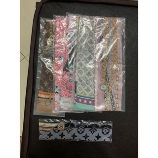 🎀 ผ้าพันหูกระเป๋า LV ริบบิ้นผูกผม สุดฮิต งานแบรนด์เนม Hi end ไฮเอน