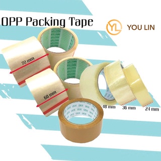 Opp เทป / เทปบรรจุ / Sweettape / เทปกระดาษใส / น้ําตาล -24/36/48/60/72 มม.