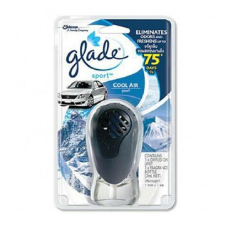 Glade เกลด สปอร์ต น้ำหอมปรับอากาศรถยนต์ กลิ่นคูลแอร์ 7มล.