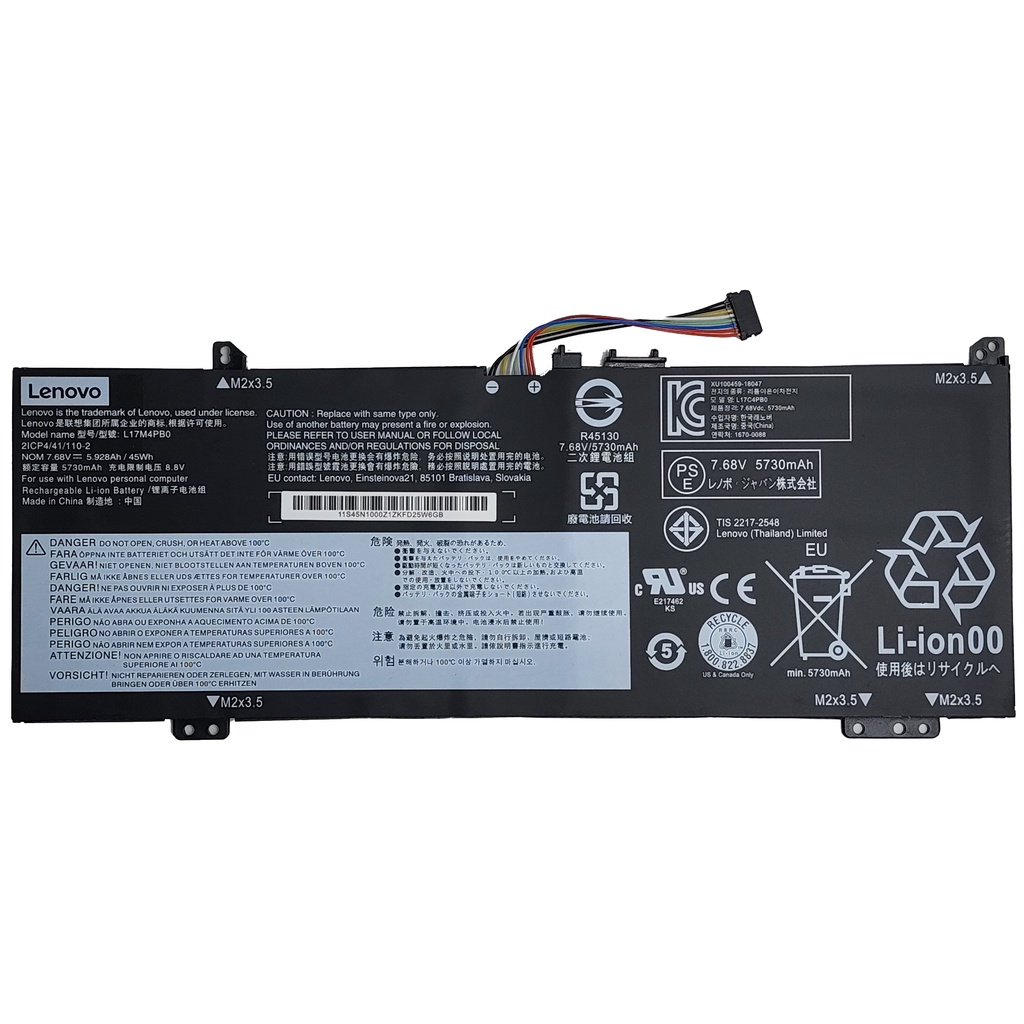 Battery Lenovo แบตเตอรี่ เลอโนโว่ L17C4PBO IdeaPad 530S-14ARR 530S-14IKB 530S-15IKB Yoga 530-14ARR 530-14IKB 530-14