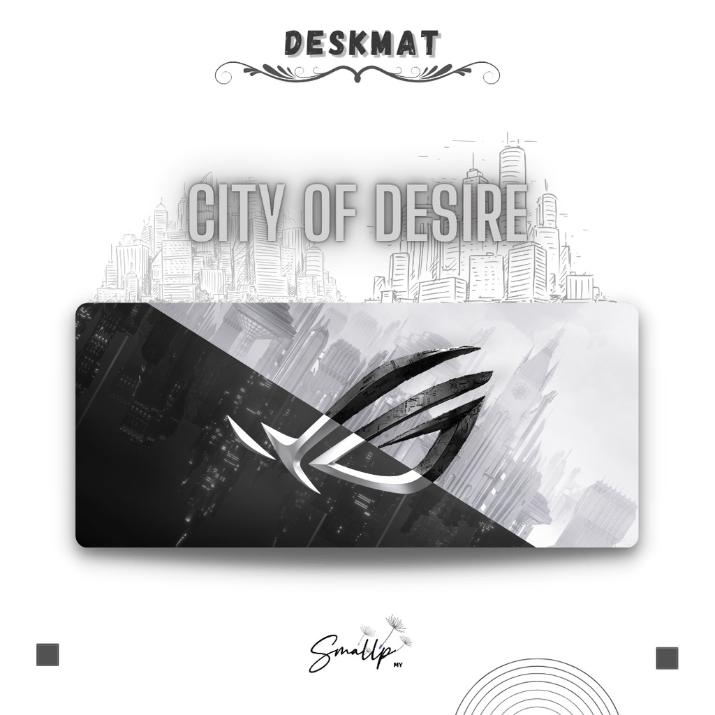 Premium Gaming Deskmat WATERPROOF ( 900mm x 400mm x 3mm/2mm ) แผ่นรองเมาส์/แผ่นรองเมาส์