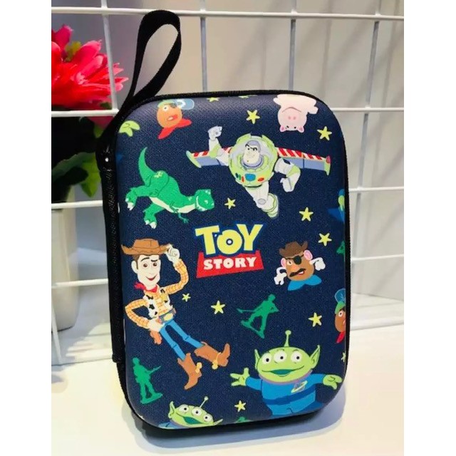 กล่องเก็บสายชาร์จ กล่องเพาเวอร์แบงค์ ลายทอย สตอรี่ size L น่ารัก TOY STORY