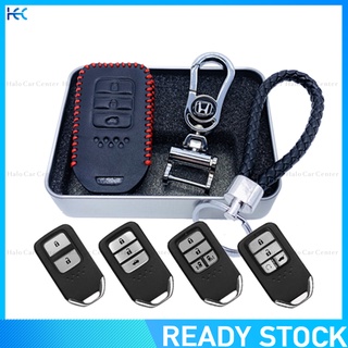 【Ready Stock】100% Genuine Leather Key Cover For Honda City HRV BRV JAZZ CRV ACCORD CIVIC-BOX