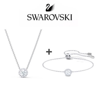 🔥พร้อมส่ง🔥Swarovskiแท้ใหม่ สร้อยข้อมือ swarovski ของแท้ ของแท้ 单钻项链套装