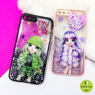 Oppo A5/A9 2020/A16/A31 2020/A53/Reno4 เคสมือถือ TPU ขอบสีกันกล้อง กากเพชรกริตเตอร์ เคสไล่สีลายการ์ตูน