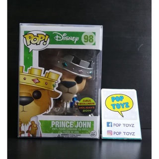 FUNKO POP Disney Prince John Metallic 98 Asia Exclusive 2014 ของแท้ งานเก่าเลิกผลิตแล้ว หายากมากๆ แถมกล่องใส พร้อมส่ง