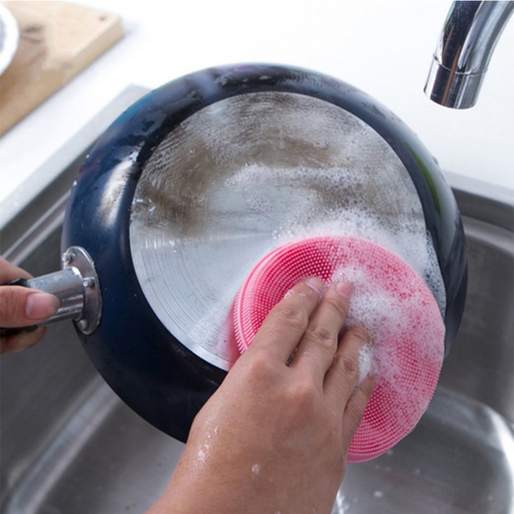 Magic Cleaning Brushes Silicone Dish Bowl Scouring Pad Pot Pan Easy to clean Wash Brush Cleaning Kitchen