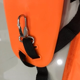 สายสะพายเครื่องตัดหญ้าเกรดA สีส้ม สายหนา นุ่ม สายสะพายบ่าคู่ (ใส่ได้ทั้งคนถนัดซ้ายและขวา)