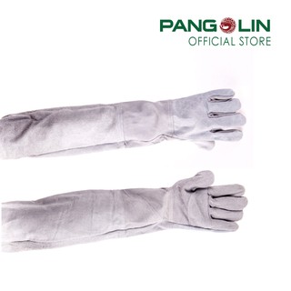 Pangolin(แพงโกลิน) ถุงมือหนังวัวแท้ชนิดหนังท้องล้วน แบบขอบยาวถึงไหล่ สำหรับงานเชื่อม รุ่นGLVL0022